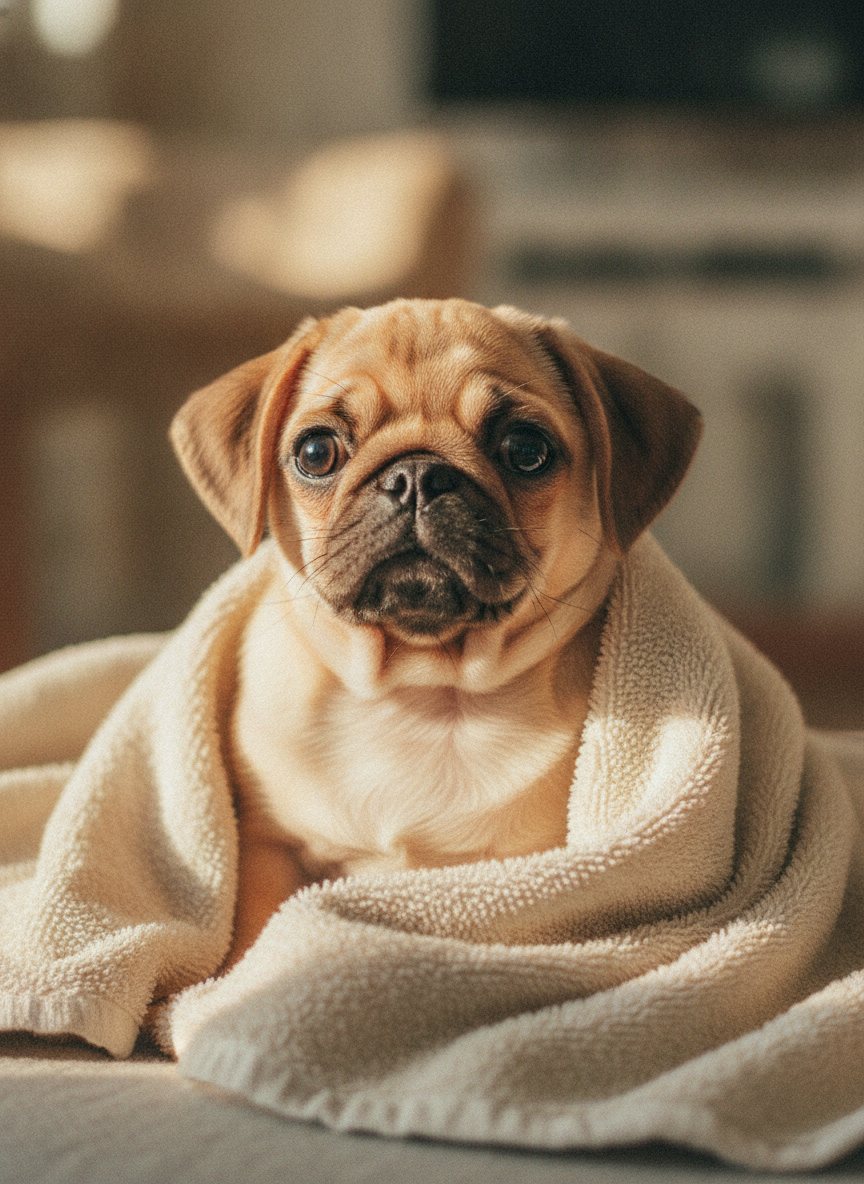 Mochi, an adoptable fawn pug